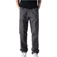 thumbnail image 1 of Fmbrln Mens Plus Size Cargo Pants Casual Elastic Waist Multi Pockets Work Pants Straight Leg Pants Lounge Outdoor Hiking Trousers Gray 5XL, 1 of 5