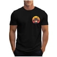 thumbnail image 1 of Fmbrln T-shirts for Men, Summer Crew Neck Short Sleeve Tops Hawaiian Beach Graphic Tees, 1 of 5