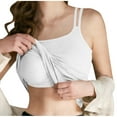 thumbnail image 1 of Fmbrln Tank Tops for Women with Built in Bra Sleeveless Crew Neck Spaghetti Basic Ribbed Undershirt Casual Comfy Solid Camisole, 1 of 9