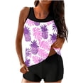 thumbnail image 1 of Fmbrln Tankini Swimsuits for Women Fashion Floral Print Two Piece Modest Bathing Suits with Boy Shorts Athletic Swimwear Sets, 1 of 6