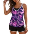 thumbnail image 1 of Fmbrln Tankini Swimsuits for Women with Boyshorts Two Piece Modest Bathing Suits Fashion Floral Print Swimwear Sets, 1 of 8