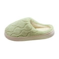 thumbnail image 1 of Fmbrln Winter Fuzzy Slippers for Women Fleece Lined Warm House Slippers Soft Comfy Indoor Outdoor Slippers, 1 of 5