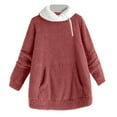 thumbnail image 1 of Fmbrln Winter Pajamas Tops for Women Long Sleeve Zipper Turtleneck Pajamas Thickened Warm Pajamas Loose Comfy Soft Sleepwear with Pockets, 1 of 5