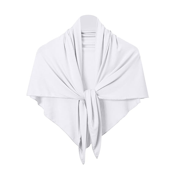 Fmbrln Women Tie Front Triangle Shawl Cardigan Lightweight Open Front Wrap Poncho Casual Evening Cover Up Cardigan
