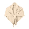 thumbnail image 1 of Fmbrln Women Tie Front Triangle Shawl Cardigan Lightweight Open Front Wrap Poncho Casual Evening Cover Up Cardigan, 1 of 2