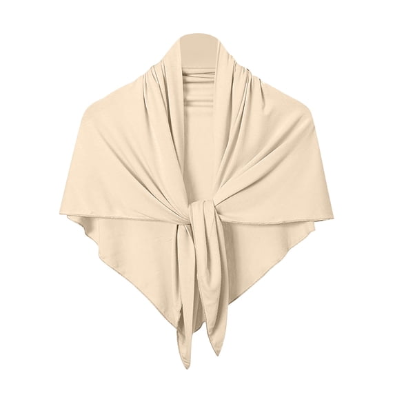 Fmbrln Women Tie Front Triangle Shawl Cardigan Lightweight Open Front Wrap Poncho Casual Evening Cover Up Cardigan