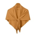 thumbnail image 1 of Fmbrln Women Tie Front Triangle Shawl Cardigan Lightweight Open Front Wrap Poncho Casual Evening Cover Up Cardigan, 1 of 2