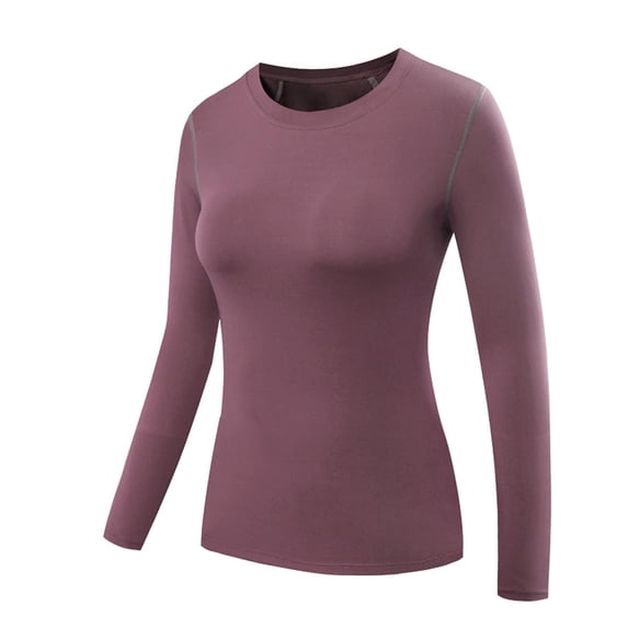 Fmbrln Women's Breathable Raglan Long Sleeve Athletic Shirts Crew Neck Slim Fit Sports Workout Running Tops