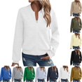 thumbnail image 1 of Fmbrln Women's Quilted Bomber Jacket Zip Up Stand Collar Jackets Long Sleeve Fall Casual Outerwear with Pockets, 1 of 6