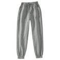 thumbnail image 1 of Fmbrln Womens Baggy Sweatpants Drawstring Elastic Waist Work Pants Casual Workout Athletic Joggers Pants with Pockets Dark Gray L, 1 of 5