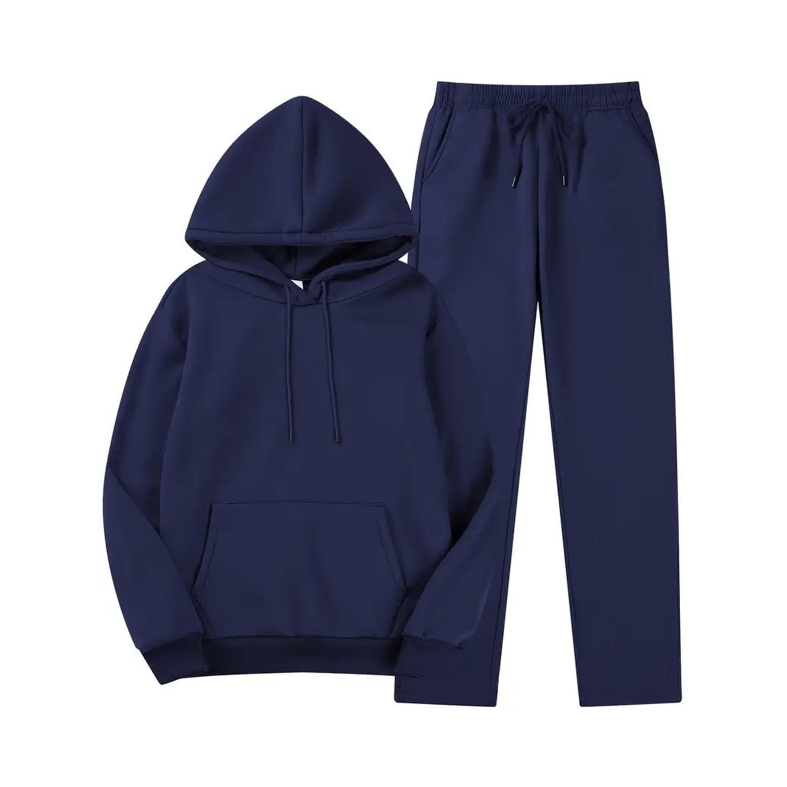 Women Fashion Casual Love Printed Sweatshirt Slim Fit Pants Sportswear Two-Piece Set