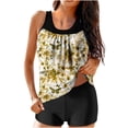 thumbnail image 1 of Fmbrln Womens Two Piece Tankini Swimsuits Loose Modest Bathing Suit Print Blouson Tank Tops with Shorts, 1 of 5