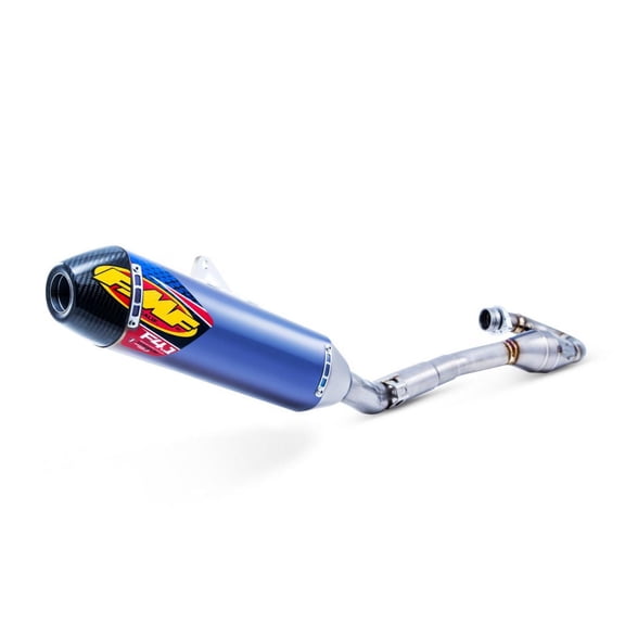 Fmf 042373 Factory 4.1 RCT Full System with MegaBomb  - Blue Anodized Titanium Muffler - Carbon End Cap
