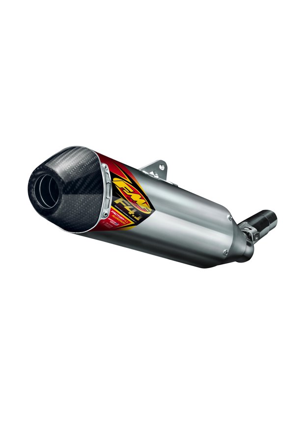 045558 Factory 4.1 RCT Slip-On - Aluminium Muffler - Stainless Steel Midpipe - Carbon Endcap (Natural)