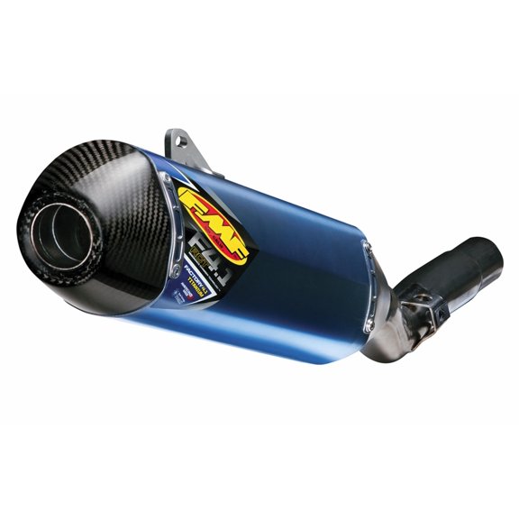 Fmf 045561 Factory 4.1 RCT Slip-On - Blue Anodized - Carbon Endcap