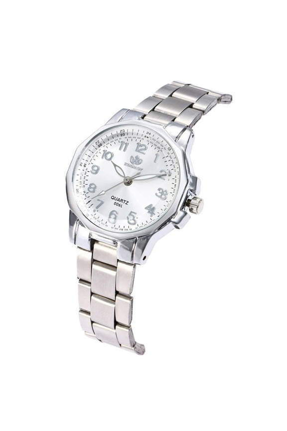 Fmkaul Women's Watch Stainless Steel Band Analog Quartz Round Wrist Watches