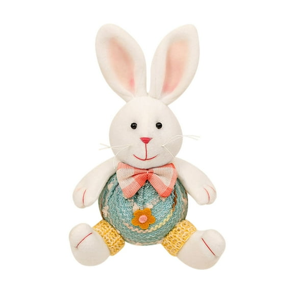 Fmlxio Easter Bunny Stuffed Animal Easter Decorations Dolls Small Gifts Easter Rabbits Dolls Toys Ornaments Summer Clearance