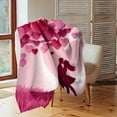 thumbnail image 1 of Fmlxio Gift Blanket, Valentines Day Throw Blanket Gifts for Mom, Wife, Red Pattern Blanket for Couch Sofa or Bed Clearance & more savings, 1 of 7