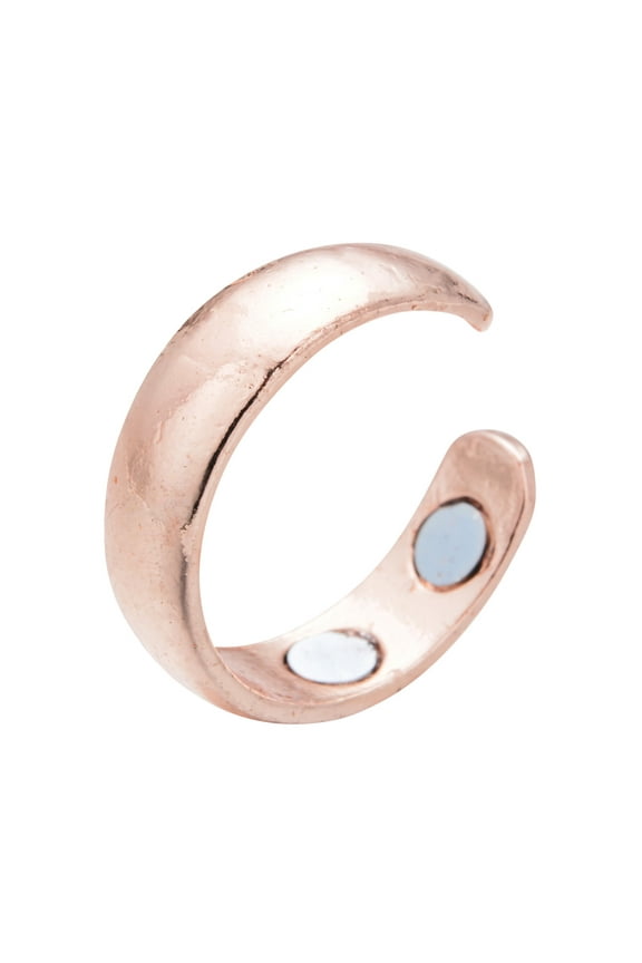 Gold Plated Silver Stainless Steel Promise Ring Drainage The-rapy LymphDetox Magnetotherapy for Men And Women Rollbacks