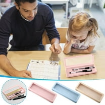 Fmlxio Pencil Case, Large Pencil Box Bulk, Clear Crayon Box Marker Pen Organizer, Plastic Storage Container With Snap-Tight Lid, Stackable Art Supply Bead Craft Organizer B