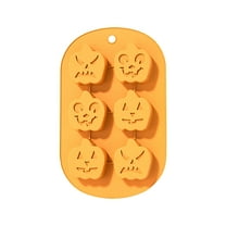 Fmlxio Silicone Donut Mold, Silicone Donut Pan for Baking Silicones Cake Halloween Round Pumpkin Baking Tray Chocolate DIY Baking Savings Up to 30% off