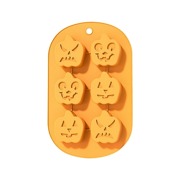 Fmlxio Silicone Donut Mold, Silicone Donut Pan for Baking Silicones Cake Halloween Round Pumpkin Baking Tray Chocolate DIY Baking Savings Up to 30% off