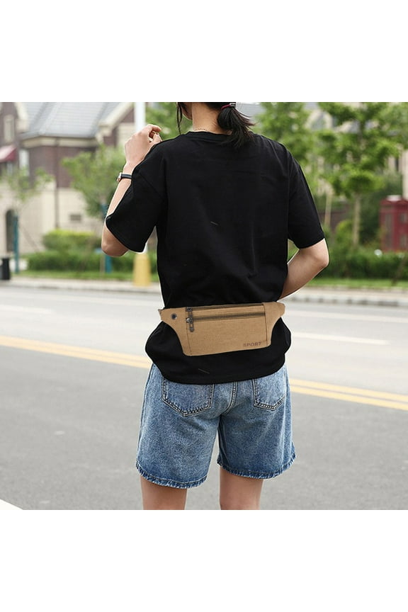 Small Crossbody Sling Bag for Women Pack For Men & Women Travel Wallet Bag For Cell Phone Belt Bag Crossbody Bag With Headphone Hole For Travel Walking Running Hiking Cycling Rollbacks