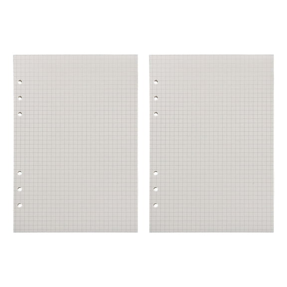 Fmnung A5 Six-Hole Loose-Leaf Refill Paper, 90 Sheets Notebook Replacement Paper, 5.8 x 8.3 Inch Journal Insert for 6-Hole Binder, Lined/Grid/Dot/Blank Optional