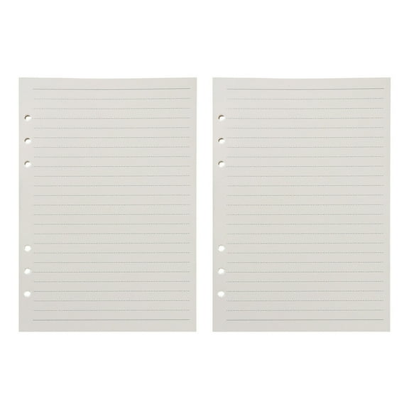 Fmnung A5 Six-Hole Loose-Leaf Refill Paper, 90 Sheets Notebook Replacement Paper, 5.8 x 8.3 Inch Journal Insert for 6-Hole Binder, Lined/Grid/Dot/Blank Optional