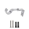 thumbnail image 1 of Fmnung Adjustable Curtain Rod Bracket, Wall Mounted Metal Single Rod Holder, 22 Lbs Capacity Heavy Duty Stainless Steel Hardware for Drapes, White Curtain Rod Set, Easy to Install, 1 of 5