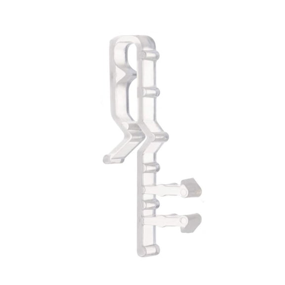 Fmnung Blind Clips, 2 Inch Plastic Retainer Clips for Window Blinds, Transparent Hidden Blind Holders for 1 Inch Blinds, No-Drill Window Blind Repair Clips for Horizontal Blinds, 1 Pack