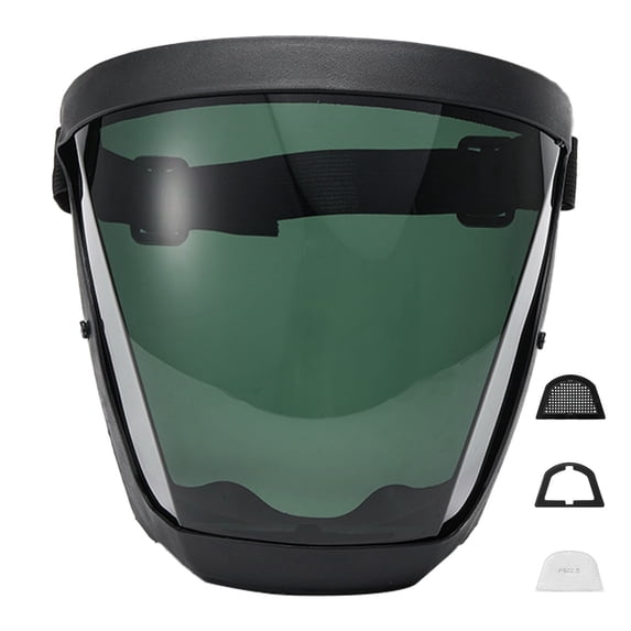 Fmnung Protective Face Shield, Anti-Fog Full Face Visor with Adjustable Headband, Clear Plastic Safety Shield for Adults Reusable Face Protector against Droplets Splashes Dust Lightweight Comfortable