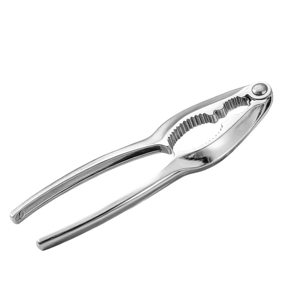 Fmnung Stainless Steel Nut Cracker, Heavy Duty Walnut Almond Pecan Sheller, Ergonomic Double-Hole Nut Opener Tool, Non-Slip Handle Nutcracker for Hazelnuts Filberts, Kitchen Seafood Cracker