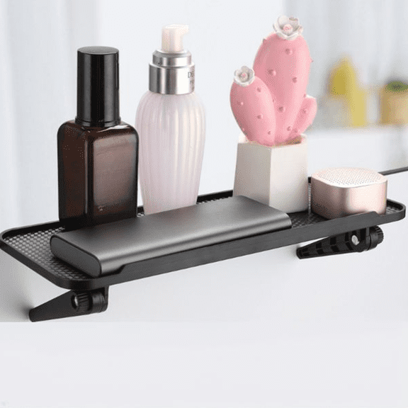 Fmxomd 1 Pieces Screen Top Shelf TV Top Storage Bracket 2-leg Adjustable Monitor Shelf for Cellphone Stand Media Boxes Router Game Console and Home Decoration Supplies(12.2 x 4.7 Inches)