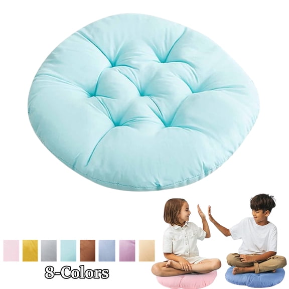 Fmxomd 15.8Inch Round Floor Cushions, Flexible Seating Classroom Furniture Floor Pillow for Home, Yoga and Meditation (Green, 1Pack)