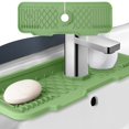 thumbnail image 1 of Fmxomd 17" Longer Faucet Mat for Kitchen Sink [5°Slope Fast Self-draining]Bathroom Kitchen Sink Splash Guard Silicone Sink Faucet Mat Kitchen Sink Area Tidy Splash Faucet Guard Draining Mat, 1 of 9