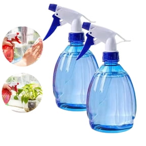 Fmxomd 2 Pcs Spray Bottles, 500 ml/17 oz Empty Water Spray Bottles, Plastic Reusable Adjustable Mist Sprayer Bottles Containers Refillable for Cleaning Solutions, Gardening, Plants(Blue)