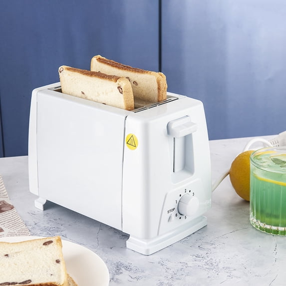 Fmxomd 2 Slice Slim Toaster, 6 Setting Shade Control with Reheat & Cancel Buttons, Fits Sourdough, 9” Long Slot, Anti Jam & Auto Shutoff, 900 Watt