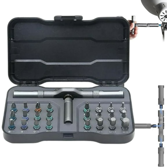 Fmxomd 24 in 1 Magnetic Screwdriver Set, DIY Mini Screwdriver Set, Removable self-assembly Precision Screwdriver kit, Magnetic Precision Tool Kit for Home, PC, Laptop, Electronics, and Manual Repairs