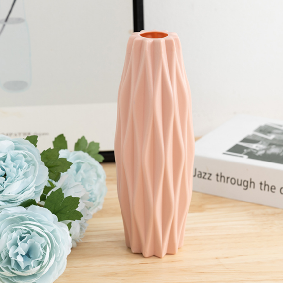Fmxomd 2Pack Vases for Decor Mini Vases for Home Decor Accent, Farmhouse Vase for Decor, White Vase Decorative Vases, Home Decor Vases (2 Pack,Pink)
