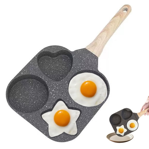 Fmxomd 4-Cup Nonstick Omelette Pan - Versatile Breakfast Skillet for Cooking Perfect Fried Eggs, Pancakes, and More - Ideal for Home Cooks and Gas Stove Enthusiasts
