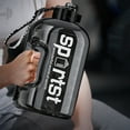 thumbnail image 1 of Fmxomd 4L Half Gallon Water Bottle BPA Free - Ideal for Gym, Big Water Jug, Reusable Sports Bottle with with Straw Drink Container (135oz Clear Black Water Bottles), 1 of 9