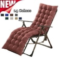 thumbnail image 1 of Fmxomd 62.5 x19 Inch Chaise Lounge Cushions Soft Lounge Chair Cushion Gravity Chair Cushion Sofa Lawn Furniture Cushion Pad with Ties for Outdoor Indoor Patio Home Decor, 1 of 9