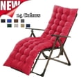 thumbnail image 1 of Fmxomd 62.5 x19 Inch Chaise Lounge Cushions Soft Lounge Chair Cushion Gravity Chair Cushion Sofa Lawn Furniture Cushion Pad with Ties for Outdoor Indoor Patio Home Decor, 1 of 9