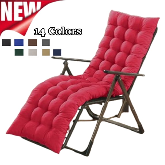 Fmxomd 62.5 x19 Inch Chaise Lounge Cushions Soft Lounge Chair Cushion Gravity Chair Cushion Sofa Lawn Furniture Cushion Pad with Ties for Outdoor Indoor Patio Home Decor