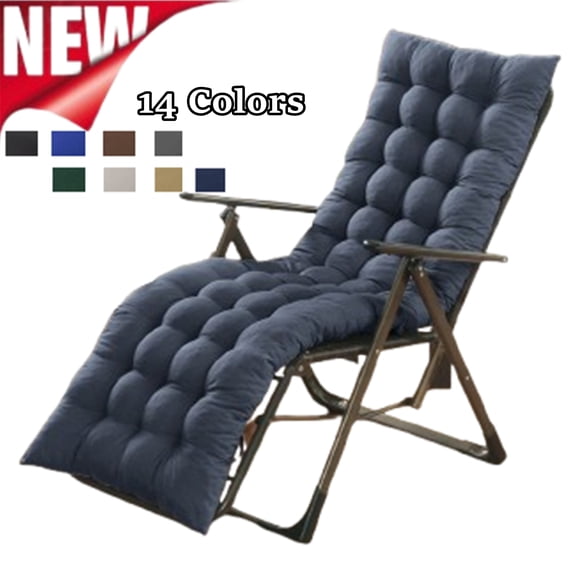Fmxomd 62.5 x19 Inch Chaise Lounge Cushions Soft Lounge Chair Cushion Gravity Chair Cushion Sofa Lawn Furniture Cushion Pad with Ties for Outdoor Indoor Patio Home Decor