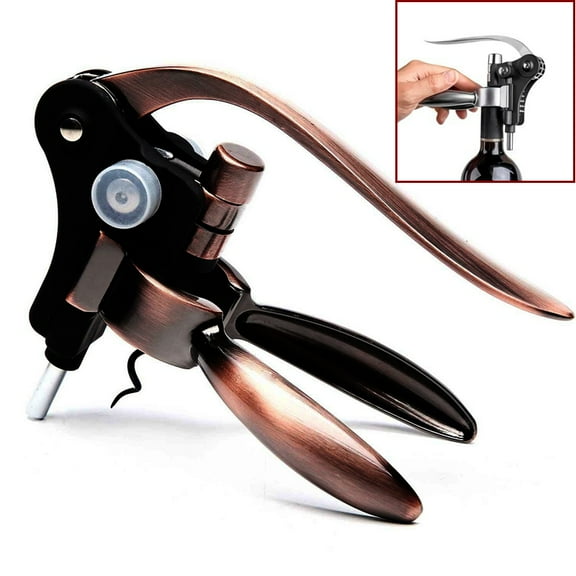 Fmxomd Corkscrew Wine Opener, Vacuum Wine Stopper Corkscrews, Manual Bottle Opener Grape Wine Bottle Opener