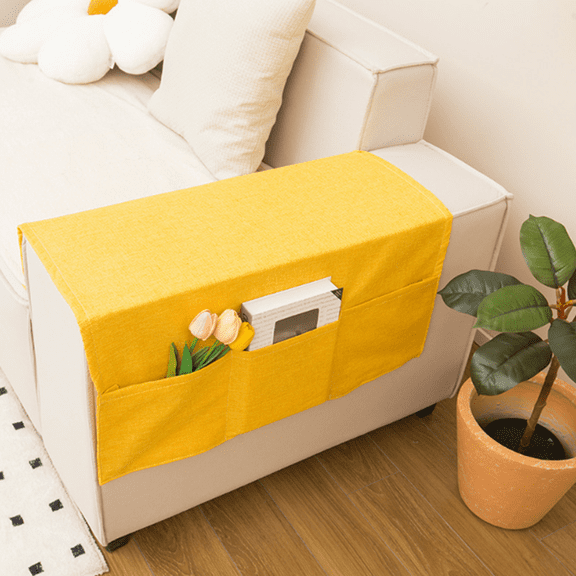 Fmxomd Armrest Covers for Sofa, Couch Arm Covers Remote Control Holder Sofa Armrest Organizer for Magazine, Tablet, Phone, iPad