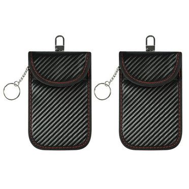 Fmxomd Bag For Key Fob - 2 Pack Protector - Car RFID Signal Blocking - Anti-Hacking Case Blocker,Anti-Theft Pouch