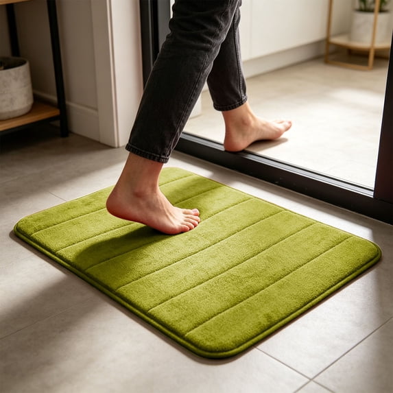 Fmxomd Bath Mat, Super Soft Absorbent Bathroom Rug Non Slip, Quick Dry, Machine Washable Floor Carpet for Tub Shower, Home Decor Accessories, 24x16